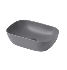 Раковина накладная ABBER Rechteck AC2200MG серая матовая