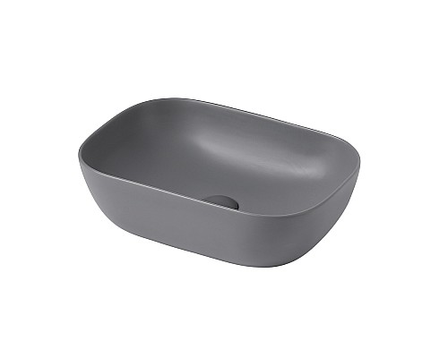 Раковина накладная ABBER Rechteck AC2200MG серая матовая