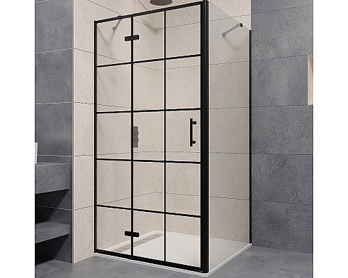 Душевой уголок RGW Passage PA-77B L 120x90 41087729-084L профиль Черный стекло прозрачное