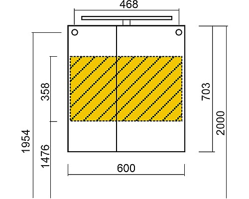 Зеркальный шкаф Diborg Lande 60 77.2103 Белый матовый Зеркальный шкаф Diborg Lande 60 77.2103 Белый матовый