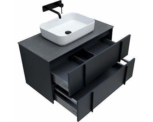 Тумба под раковину Allen Brau Reality 90 1.32006.AM подвесная Антрацит матовый