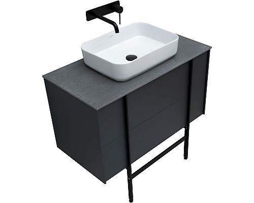 Тумба под раковину Allen Brau Reality 90 1.32006.AM подвесная Антрацит матовый