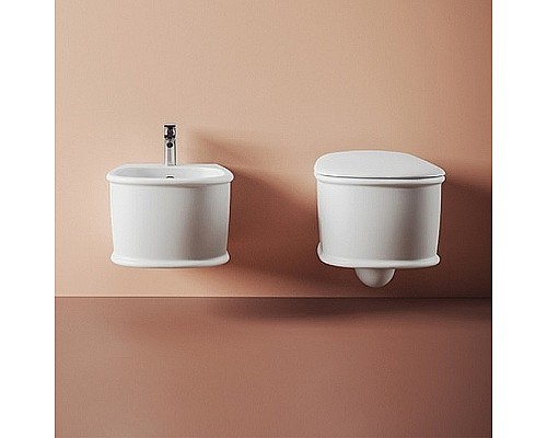 Унитаз Artceram Atelier ATV001 17 00 подвесной Черный матовый без сиденья