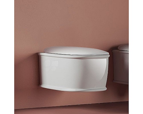 Унитаз Artceram Atelier ATV001 17 00 подвесной Черный матовый без сиденья