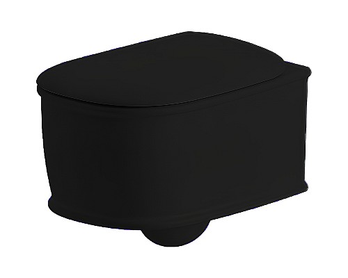 Унитаз Artceram Atelier ATV001 17 00 подвесной Черный матовый без сиденья