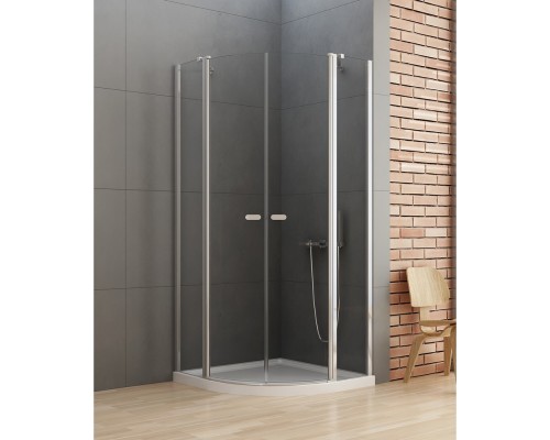 Душевое ограждение NEW TRENDY NEW SOLEO 100x100x195 (хром)
