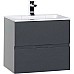 Тумба под раковину Aquanet Алвита 60 183991 подвесная Серый антрацит