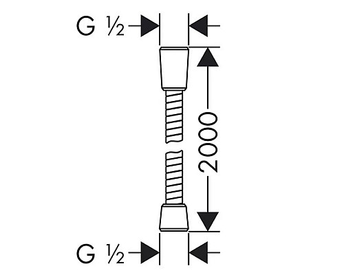 Душевой шланг Lemark LE8024S-Black Черный