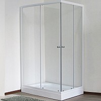 Душевой уголок Royal Bath HPD 100х80 RB 8100 HPD-T профиль Белый стекло прозрачное