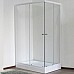 Душевой уголок Royal Bath HPD 100х80 RB 8100 HPD-T профиль Белый стекло прозрачное
