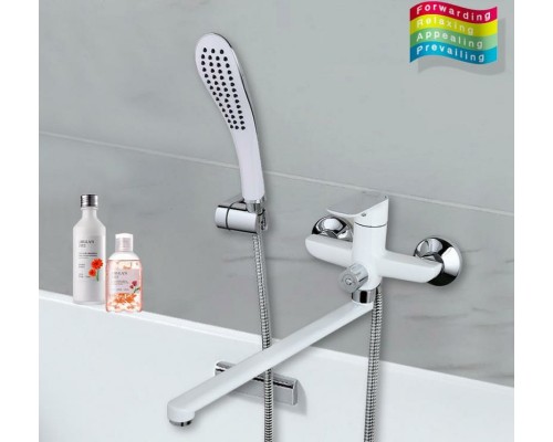 Смеситель для ванны Gappo G48 G2248 универсальный Белый Хром