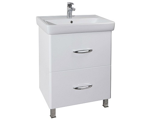 Тумба под раковину Bellezza Джела 60 4639809110014 2 ящика Белая