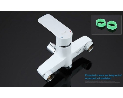 Смеситель для ванны Gappo G48 G2248 универсальный Белый Хром