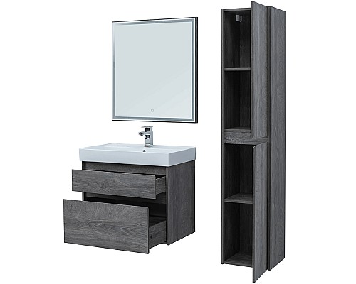 Тумба под раковину Aquanet Nova Lite 60 242577 подвесная Дуб рошелье