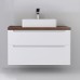 Тумба под раковину Jorno Wood 100 wood.01.100/P/W подвесная Белая