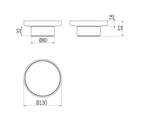 Мыльница Inda Mito A20020CR21 Хром