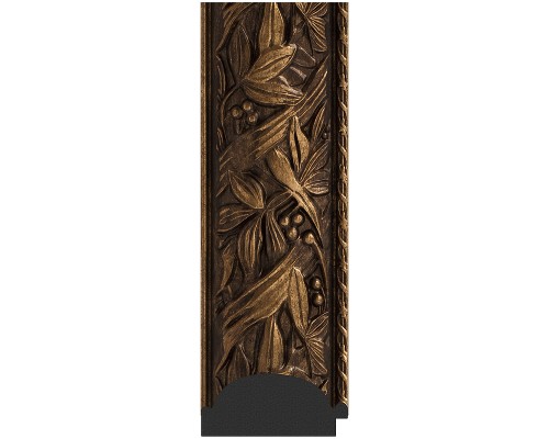 Зеркало Evoform Exclusive 89х59 BY 3417 с фацетом в багетной раме - Византия бронза 99 мм