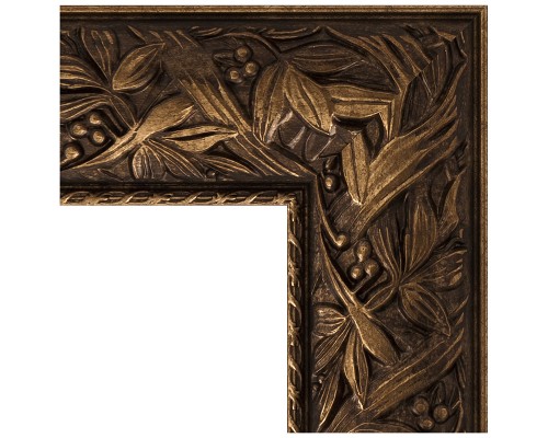 Зеркало Evoform Exclusive 89х59 BY 3417 с фацетом в багетной раме - Византия бронза 99 мм