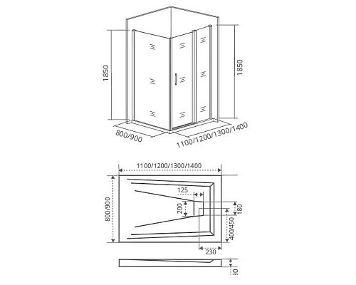 Боковая часть GALAXY SP-80-C-B GOOD DOOR ГЛ00020 Боковая часть GALAXY SP-80-C-B GOOD DOOR ГЛ00020