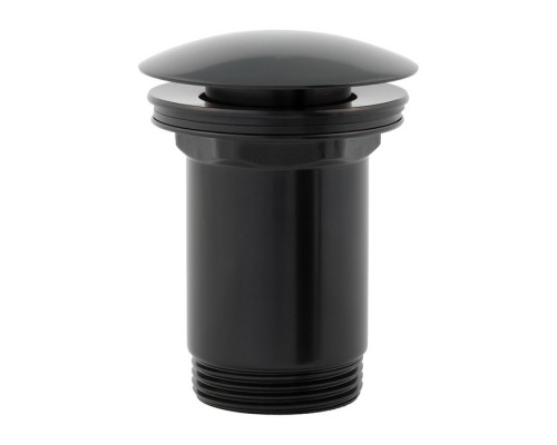 Пробка "click-clack" к сифону для умывальника Omnires A706BL черная