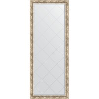 Зеркало Evoform Exclusive-G Floor 198х78 BY 6304 с гравировкой в багетной раме - Прованс с плетением 70 мм