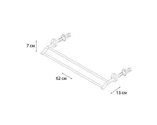 Полотенцедержатель FIXSEN Europa трубчатый FX-21802