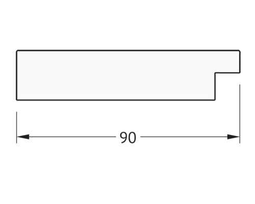Зеркало Evoform Definite 100х80 BY 3282 в багетной раме - Алюминий 90 мм