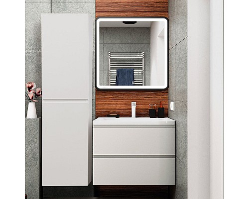 Шкаф пенал Art&Max AM-Bianchi-1500-2A-SO-BM подвесной Белый матовый