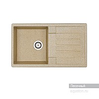 Мойка для кухни Верона прямоугольная с крылом песочная Aquaton 1A710032VR220