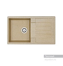 Мойка для кухни Верона прямоугольная с крылом песочная Aquaton 1A710032VR220