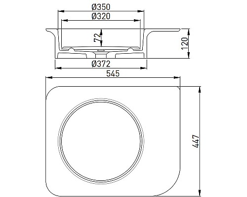 Раковина Salini Ninfea 54.5 110521M Белая матовая