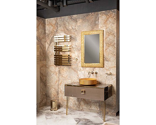 Столешница стекло 80см прямая Бронзированный коричневый