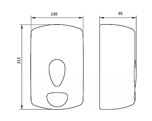 Диспенсер для жидкого мыла Nofer Classic 03036.N Черный