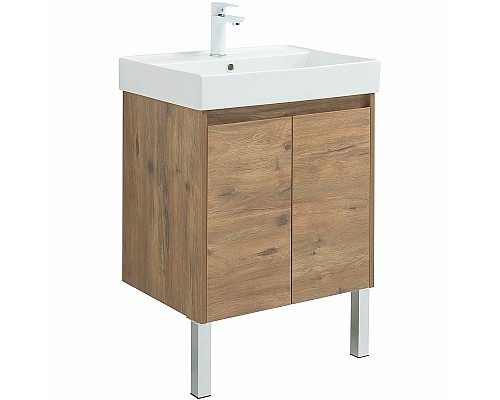 Тумба под раковину Aquanet Nova Lite 60 298849 подвесная Дуб рустикальный