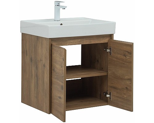 Тумба под раковину Aquanet Nova Lite 60 298849 подвесная Дуб рустикальный