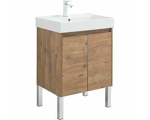 Тумба под раковину Aquanet Nova Lite 60 298849 подвесная Дуб рустикальный