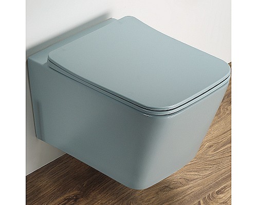 Унитаз CeramaLux 5170MLG подвесной Зеленый матовый с сиденьем Микролифт