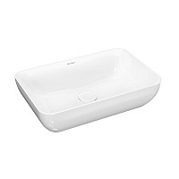 Раковина Kerama Marazzi PLAZA накладная 55, белая глянцевая PLR.wb.55
