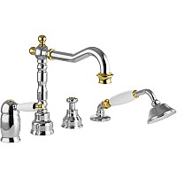 Смеситель на борт ванны Migliore Oxford 19154 Хром Золото