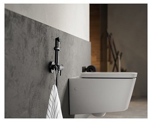 Гигиенический душ со смесителем Lemark Solo LM7166BL Черный