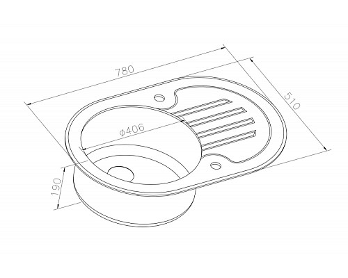 Кухонная мойка ZorG Glass GL-7851-OV-WHITE-BRONZE Белый / Бронза