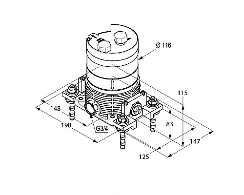 Внутренний блок Kludi FlexxBoxx 88088