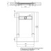 Душевой поддон из искусственного камня Aquanet Delight 140x80 Серый