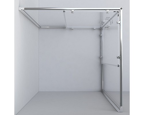 Душевой уголок Vincea Garda 100х90 VSS-1G9010CL профиль Хром стекло прозрачное