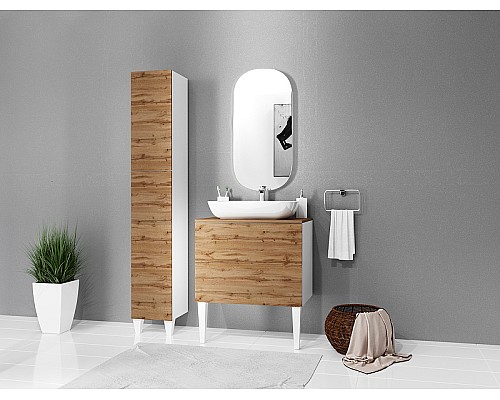 Зеркало Marka One Lola 50 У85580 с подсветкой Холодный свет 300 LED