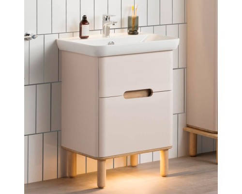 Тумба с раковиной Vitra Sento 78 60824 подвесная Белая