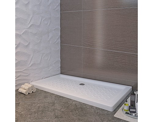 Керамический душевой поддон RGW CER CR-108 80x100x6 Белый