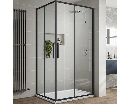 Душевой уголок Vincea Slim-U 100x80 Черный матовый