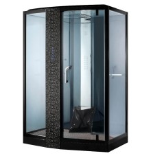 Душевая кабина Orans SR-89105 LS Black 120x90 L с баней с гидромассажем