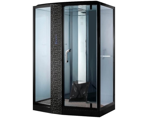 Душевая кабина Orans SR-89105 LS Black 120x90 L с баней с гидромассажем